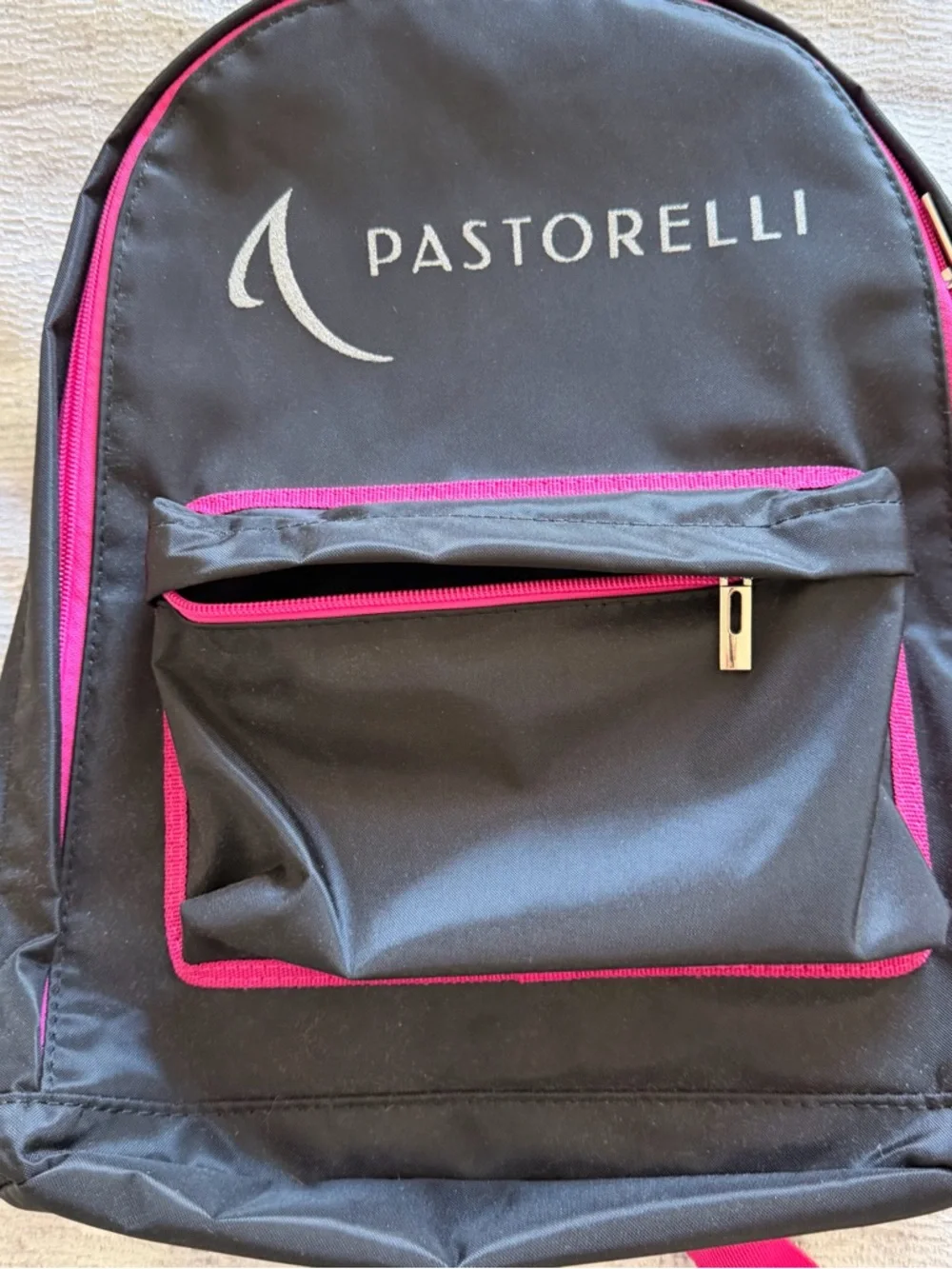 Pastorelli Kids Black & Pink Backpack